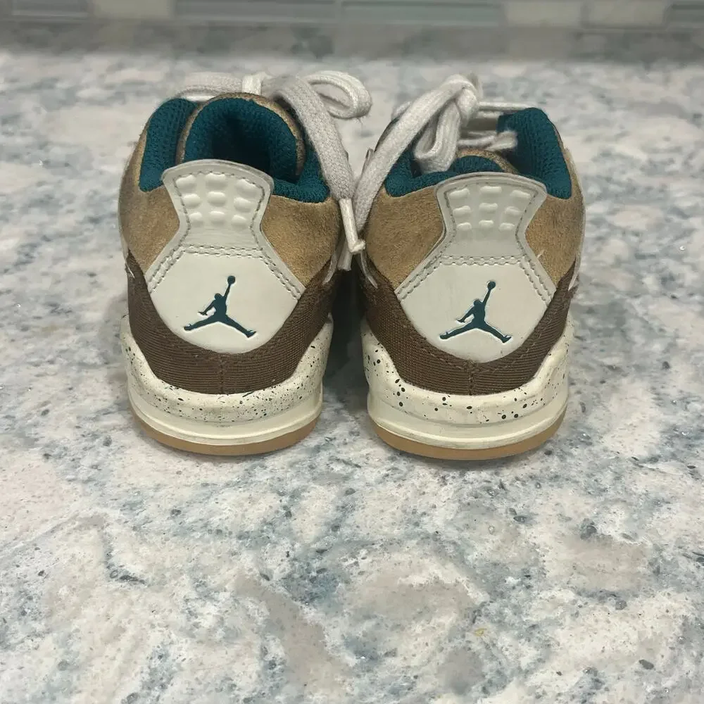 Nike Jordan 4 Retro TD Cacao Wow Toddler Boy's 6C Shoes FB2215-200